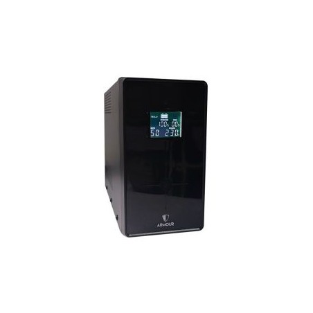 Armour 1200VA UPS, 720W, LCD Display, 3x UK Plug, 2x RJ45, 3x IEC, USB