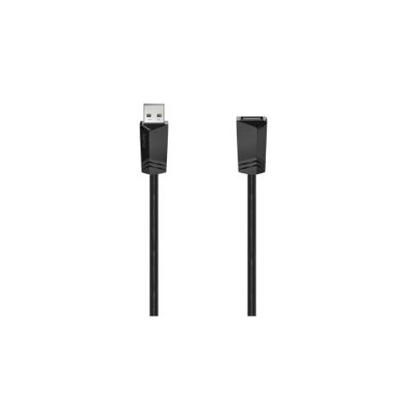 Hama USB 2.0 Extension Cable, Male to Female, 3 Metre, Black