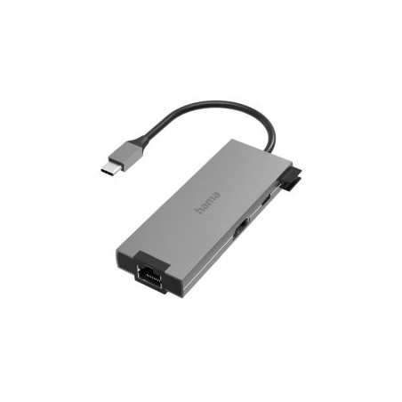 Hama 3-Port USB-C 3.2 Gen1 Hub w/ HDMI & LAN - 2x USB-A, 1x USB-C, 1x HDMI, 1x GB LAN, USB Powered