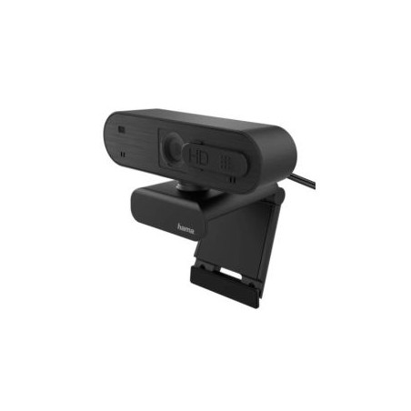 HamaC-600 Pro FHD Webcam with Mic, 1080p, 30fps, Auto-Focus, Lighting Adjustment, Stand/Clamp
